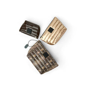 Think Royln Travel Trio Organizational Pouches Set of 3 - Python/Gold/Brown