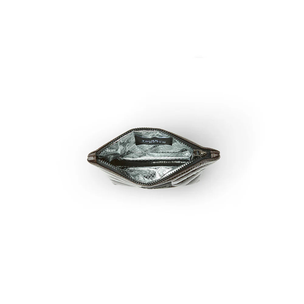 Think Royln Travel Trio Organizational Pouches Set of 3 - Python/Gold/Brown