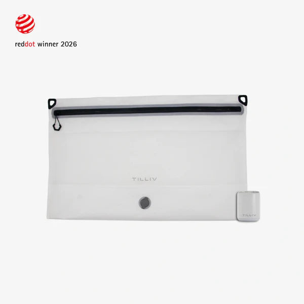 TILLIV Compak Large with Zipper Guard -  Digital White