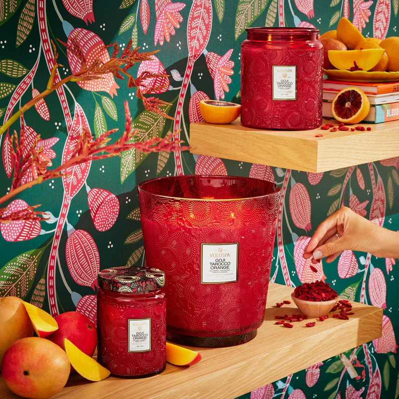 Voluspa 18 oz Large Jar Candle - Goji Tarocco Orange