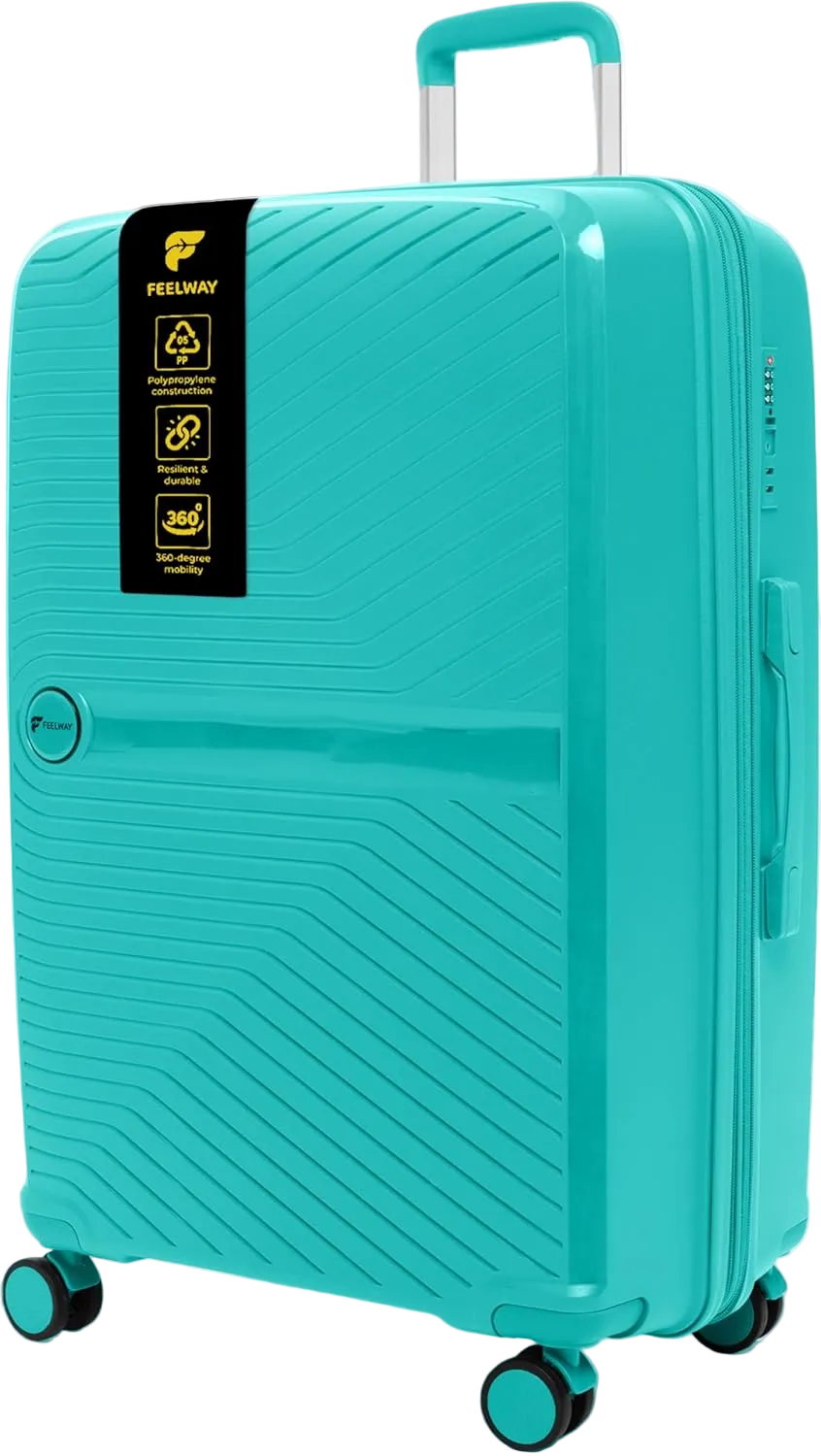 Feelway Luggage 28" Expandable Spinner  - Sky Blue