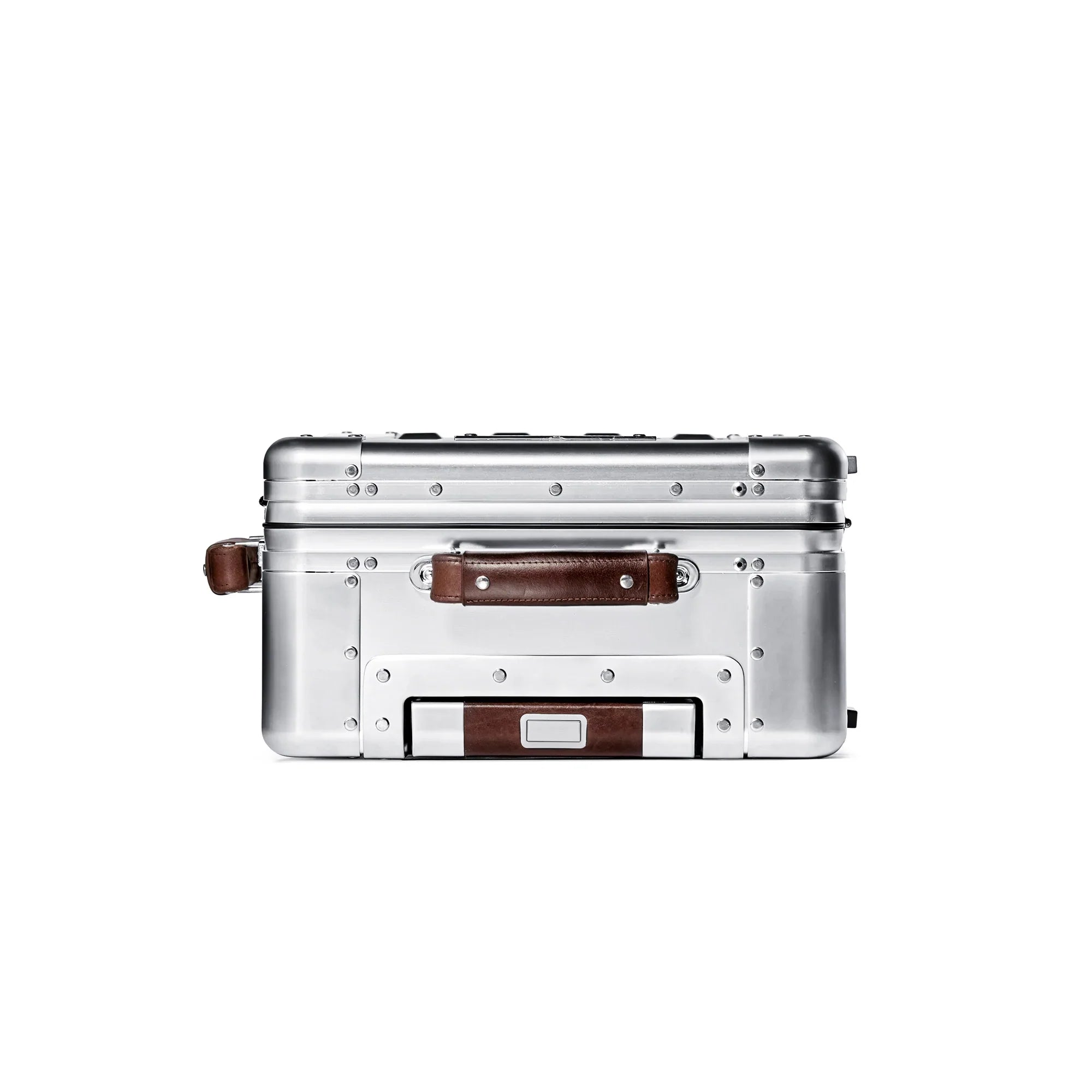 Sterling Pacific 35L Aluminum Carry On 2 Wheel Cabin Travel Case - Silver