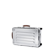 Sterling Pacific 35L Aluminum Carry On 2 Wheel Cabin Travel Case - Silver