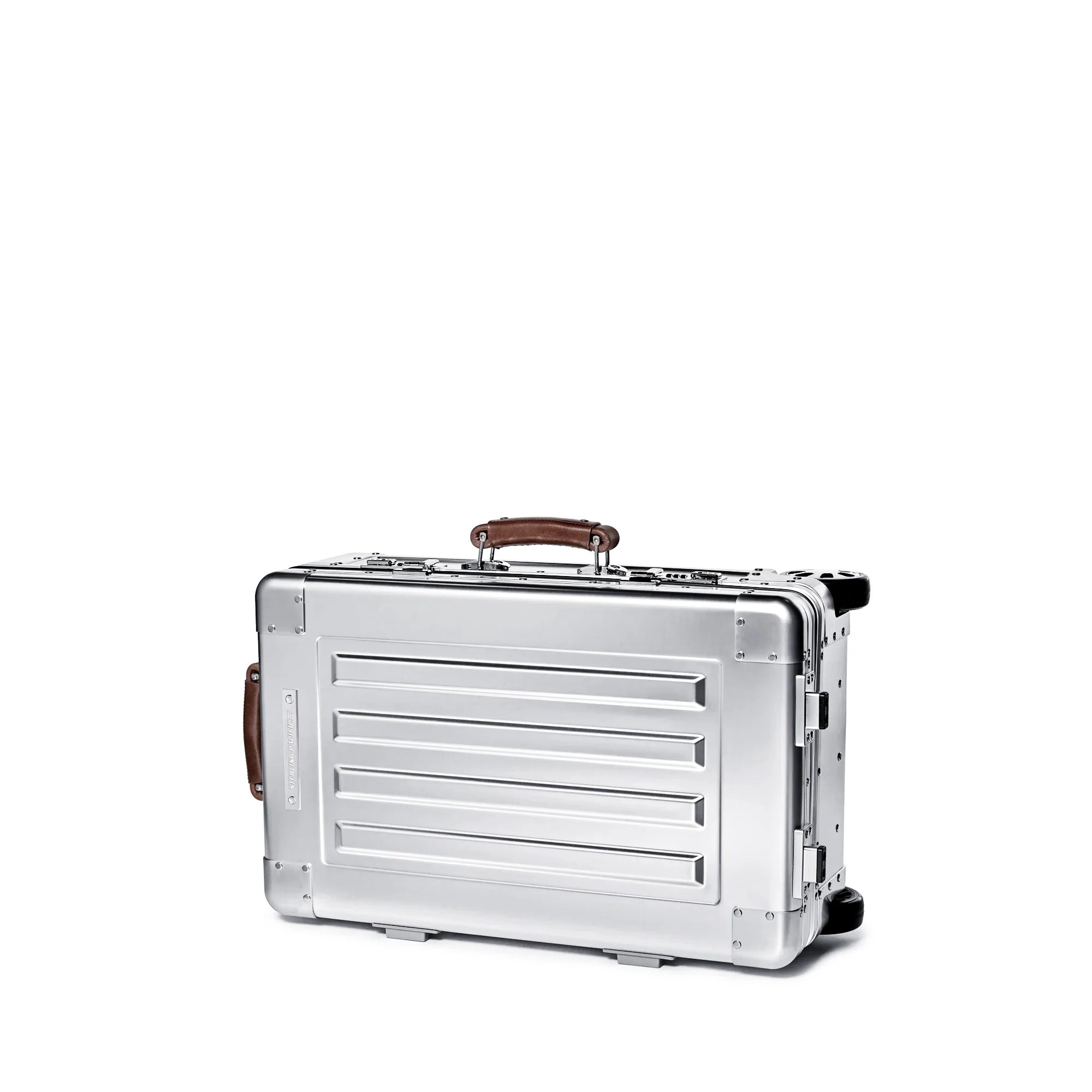 Sterling Pacific 35L Aluminum Carry On 2 Wheel Cabin Travel Case - Silver