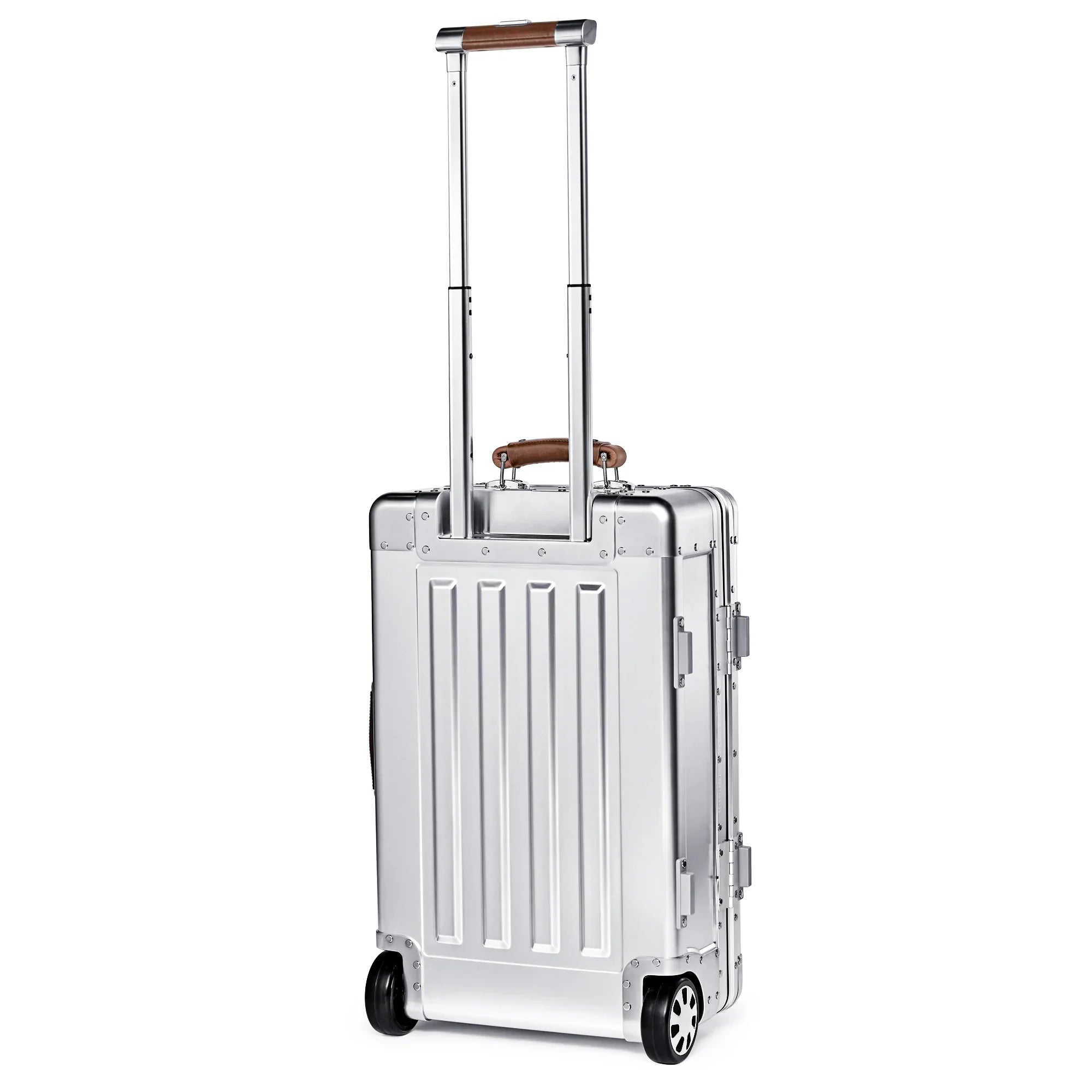Sterling Pacific 35L Aluminum Carry On 2 Wheel Cabin Travel Case - Silver