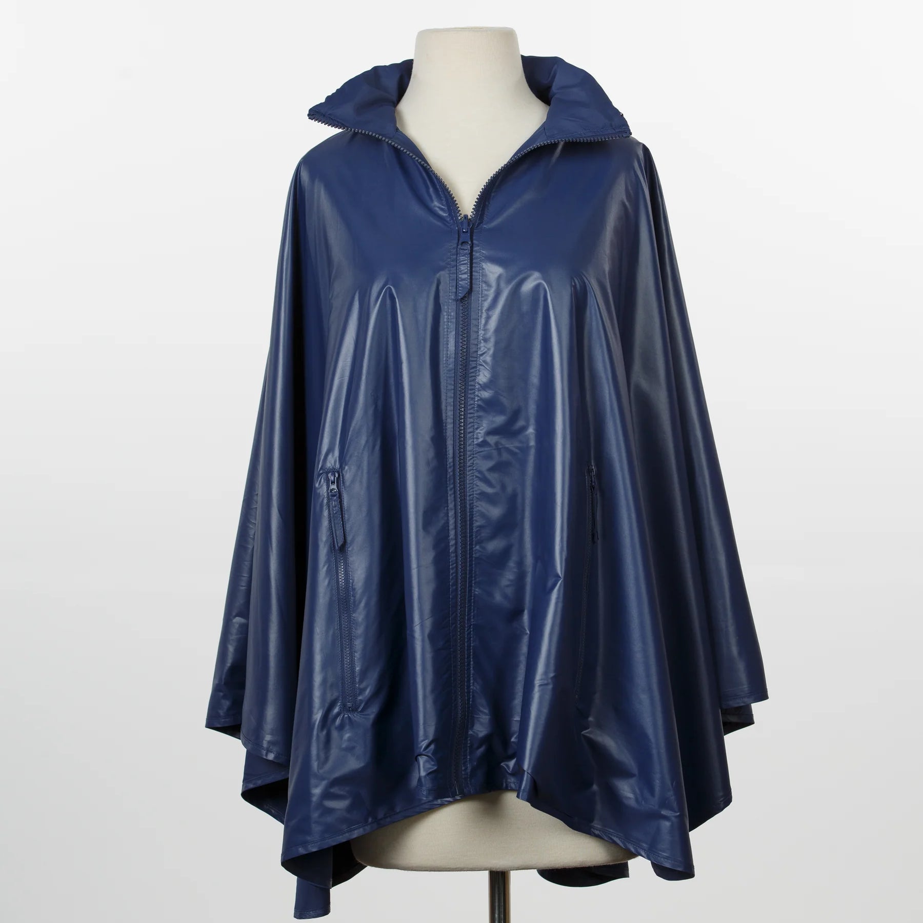 Rainraps SPORTYRAP Sport Poncho - Shiny Navy, Front View