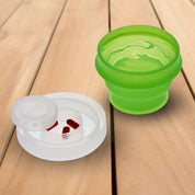 Talus Collapsible Drinking Cup & Pill Holder - Green