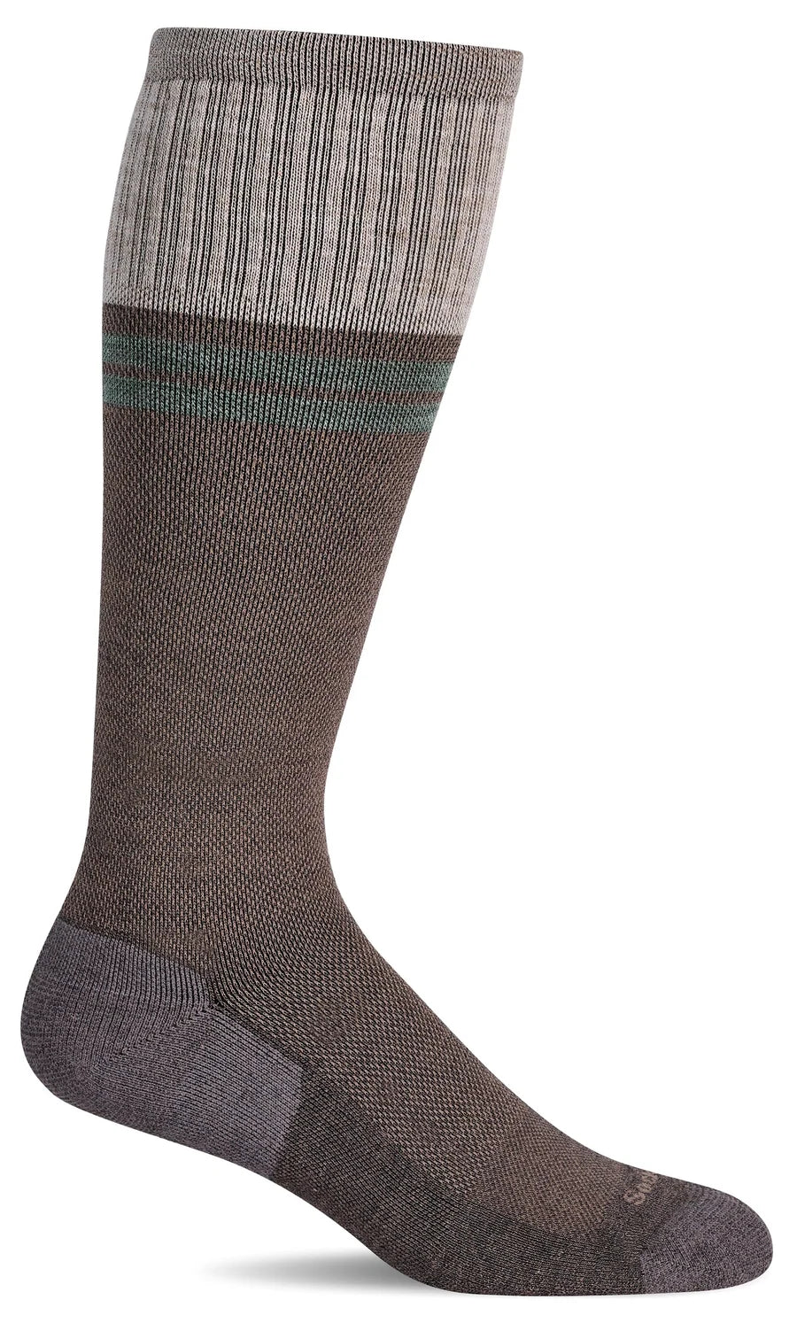 Sockwell Men's Sportster  Moderate Graduated Compression Socks Mushroom L/XL - Mushroom