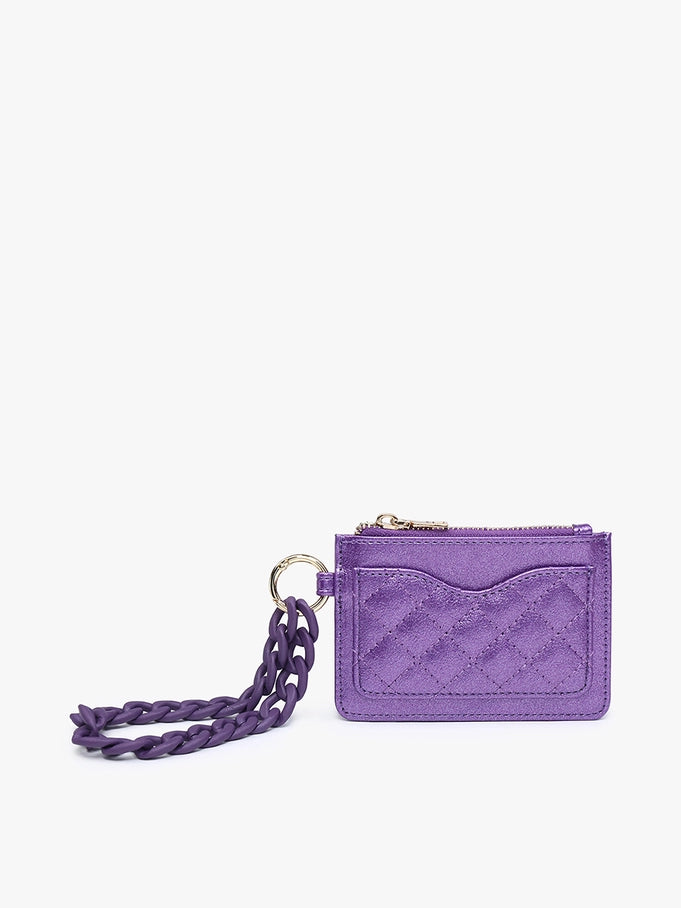Jen & Co. Rhodes Quilted Wallet w/Chain Bangle - Sapphire Purple – Irv ...