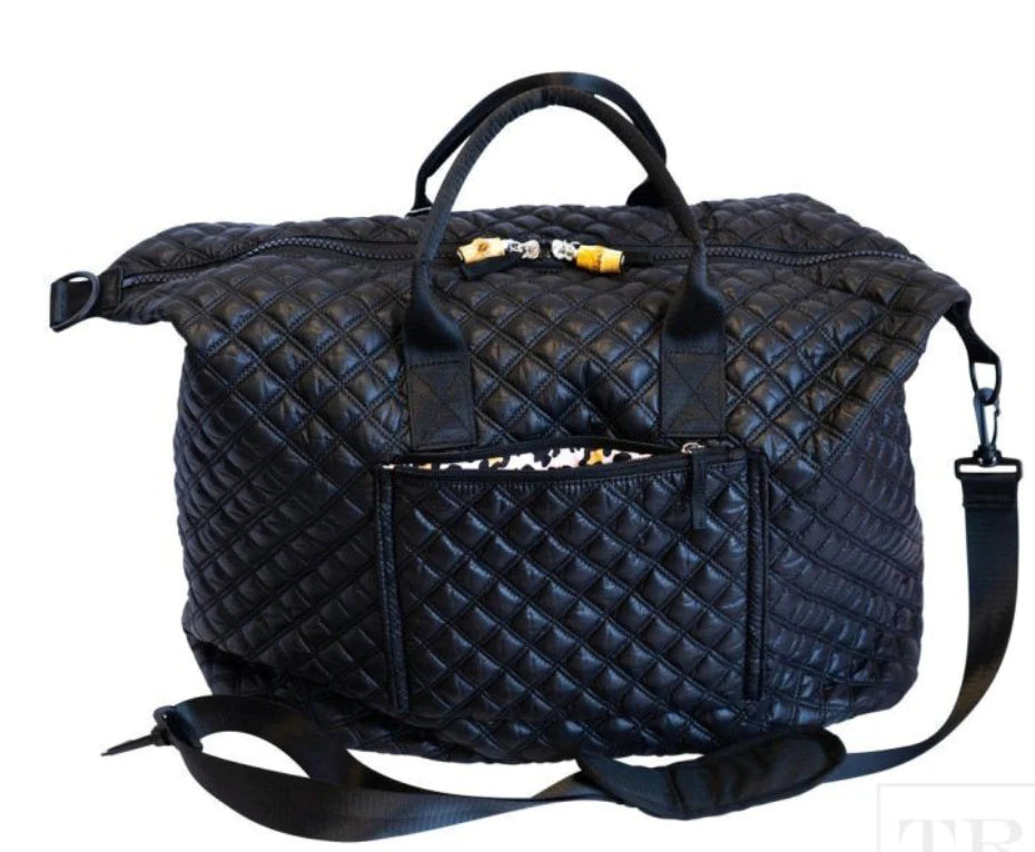 Overpacker TRVL Design Overpacker Quilted Duffel - Black – Irv's Luggage