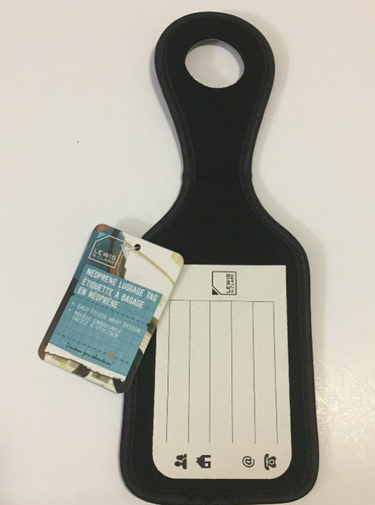 Lewis N. Clark Neoprene Luggage Tag - Basketball