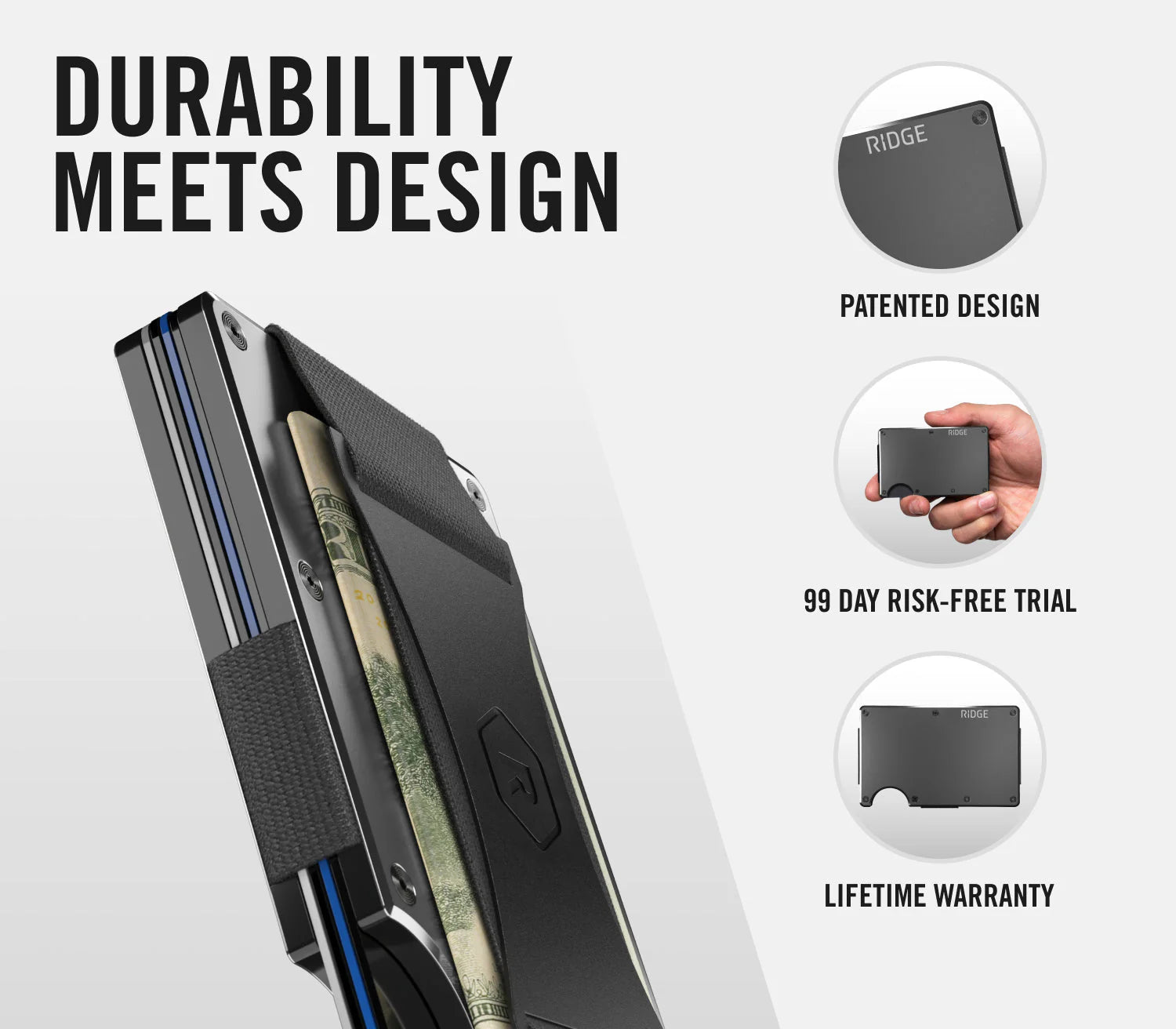 Ridge RFID Wallet - Slate