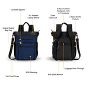 Sherpani Soleil Anti-Theft Backpack/Tote - Indigo