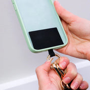 Save the Girls Clip & Go Strap with Zippered Pouch  Chevron Collection - Black/Cream Chevron