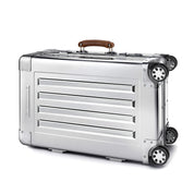 Sterling Pacific 40L Aluminum Carry On 4 Wh. Spinner Cabin Travel Case - Silver