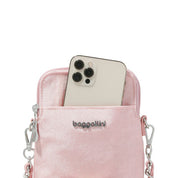 Baggallini Take 2 RFID Bryant Pouch - Rose Shimmer