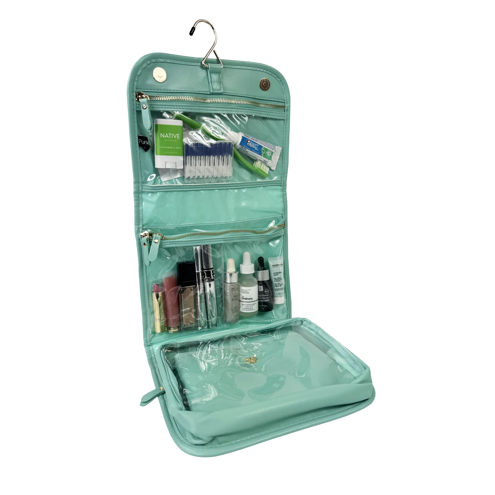 PurseN Classic Hanging Toiletry Case - Turquoise Quartz
