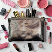 PurseN Getaway Hanging Toiletry Case - Bronze Quilted