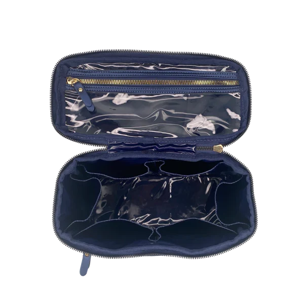 PurseN Classic Train Case - Greek Navy