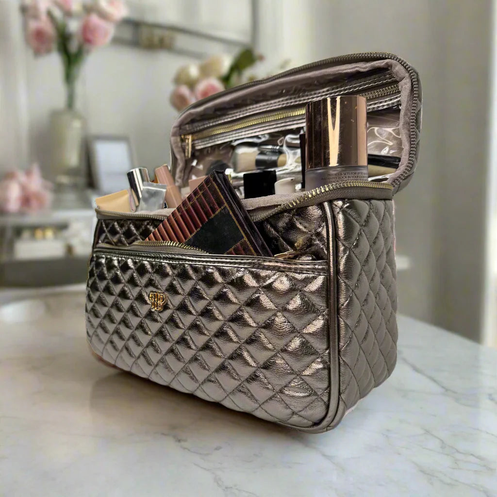 PurseN Classic Train Case - Bronze