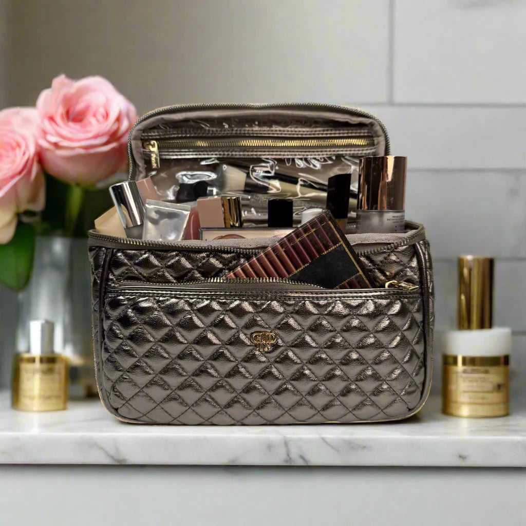 PurseN Classic Train Case - Bronze