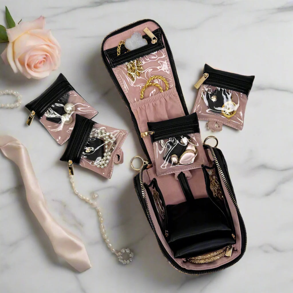 PurseN Train Jewelry Case - Timeless Quilted Black