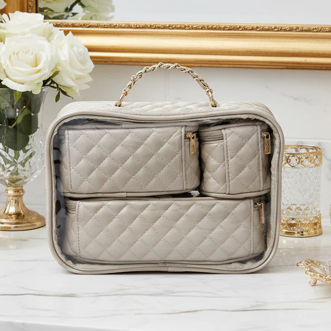 PurseN Trio Jet Setter - Pearl Quilted