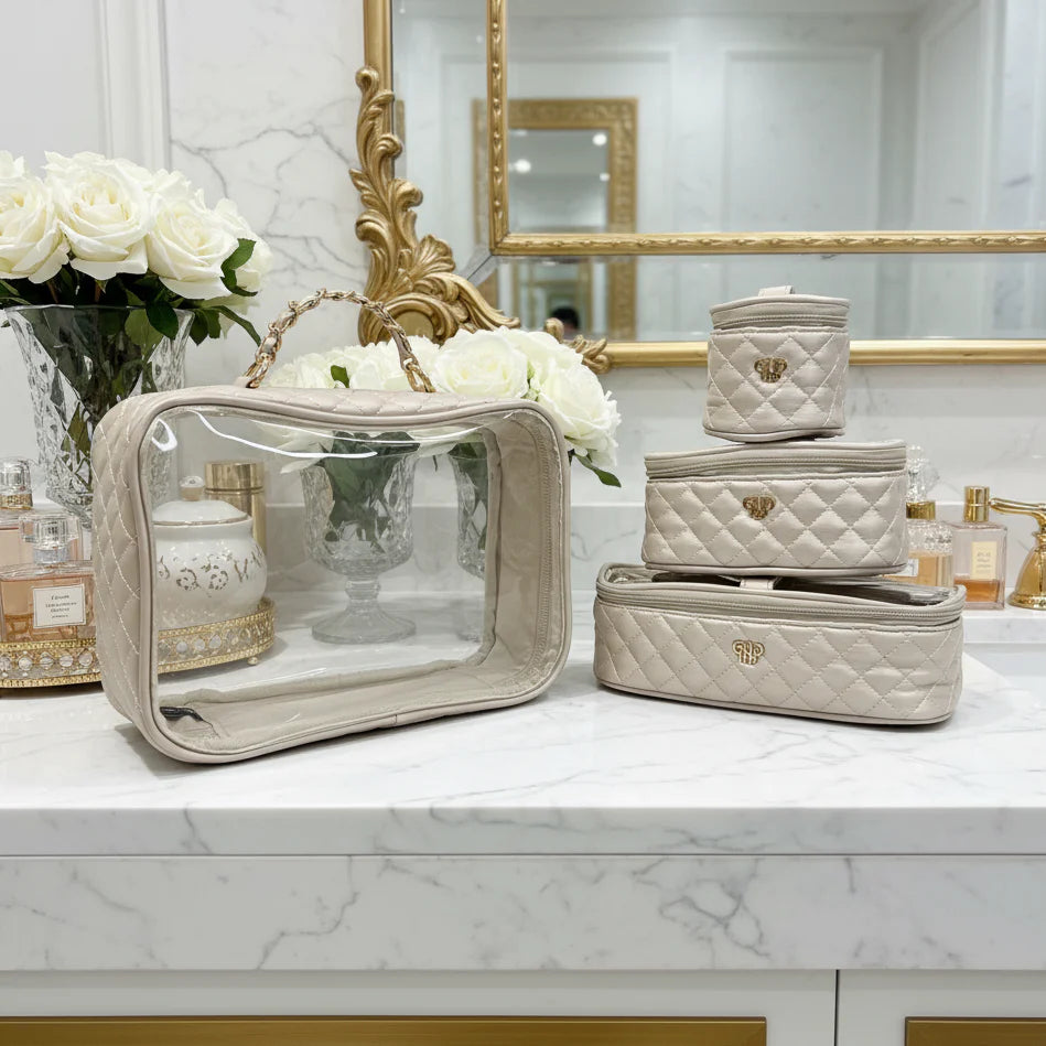 PurseN Trio Jet Setter - Pearl Quilted