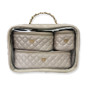 PurseN Trio Jet Setter - Pearl Quilted