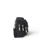 Baggallini Triple Zip Bagg-Black with Sand Lining