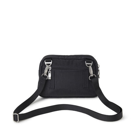 Baggallini Triple Zip Bagg-Black with Sand Lining