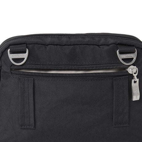 Baggallini Triple Zip Bagg-Black with Sand Lining