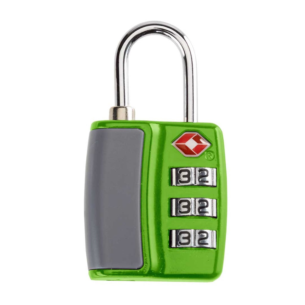 Talus TSA Accepted Combination Luggage Lock -  Green