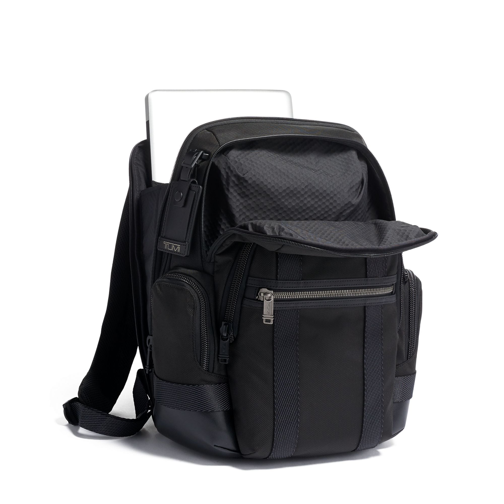 tumi backpack nathan Brushed Blue 125372-4045 0232693BBL De Santis Enter initials in notes at checkout for free monogram Tumi Alpha Bravo Nathan Backpack