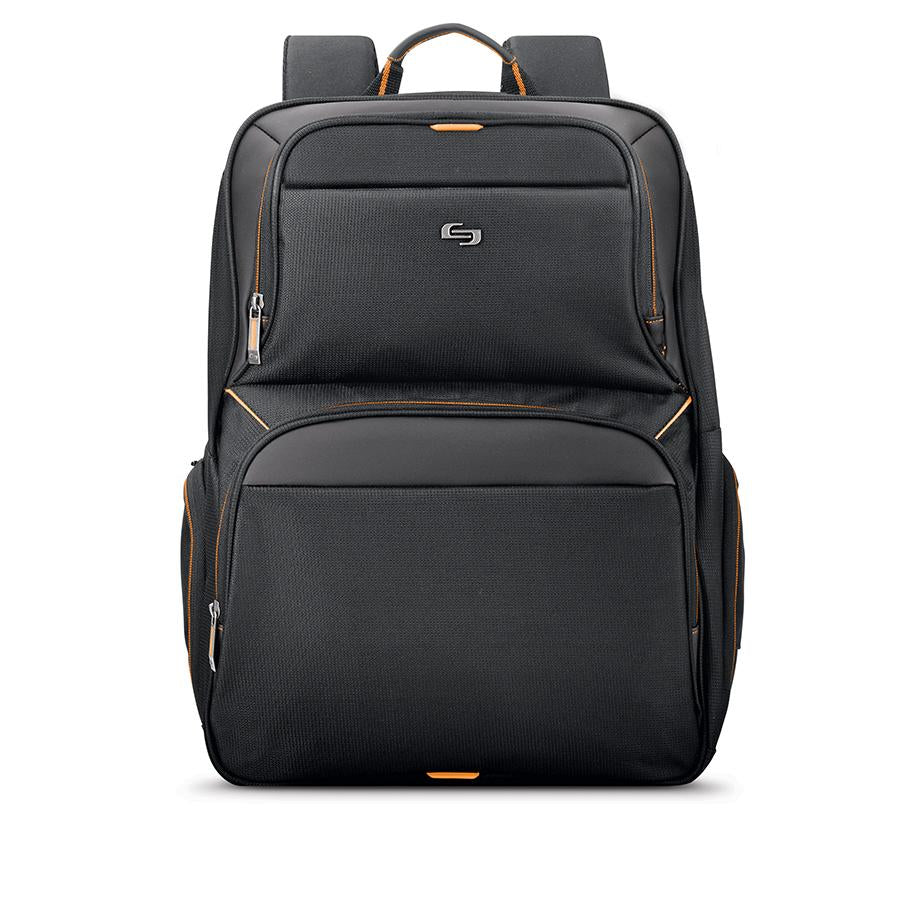 Solo New York Thrive 17.3" Laptop Backpack - Black/Org