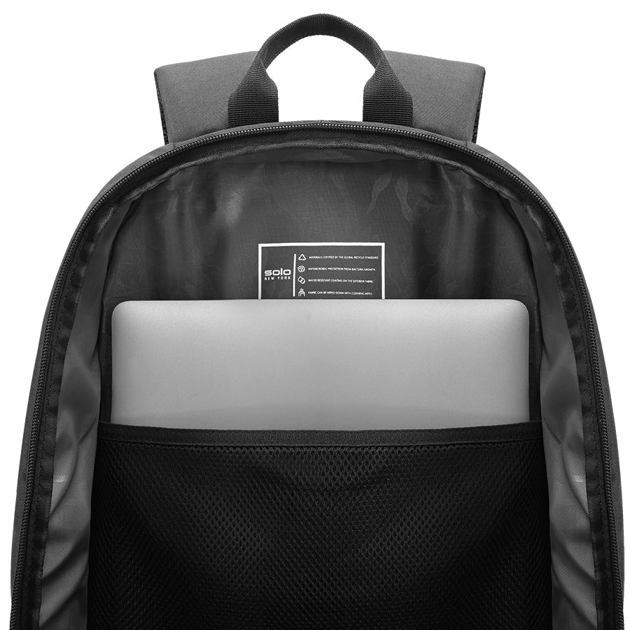 Solo New York Bleeker Recycled Rolling Backpack - Black