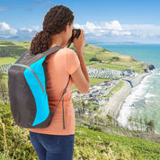 Talus Ultralight Foldable/Packable Day Pack - Grey/Blue