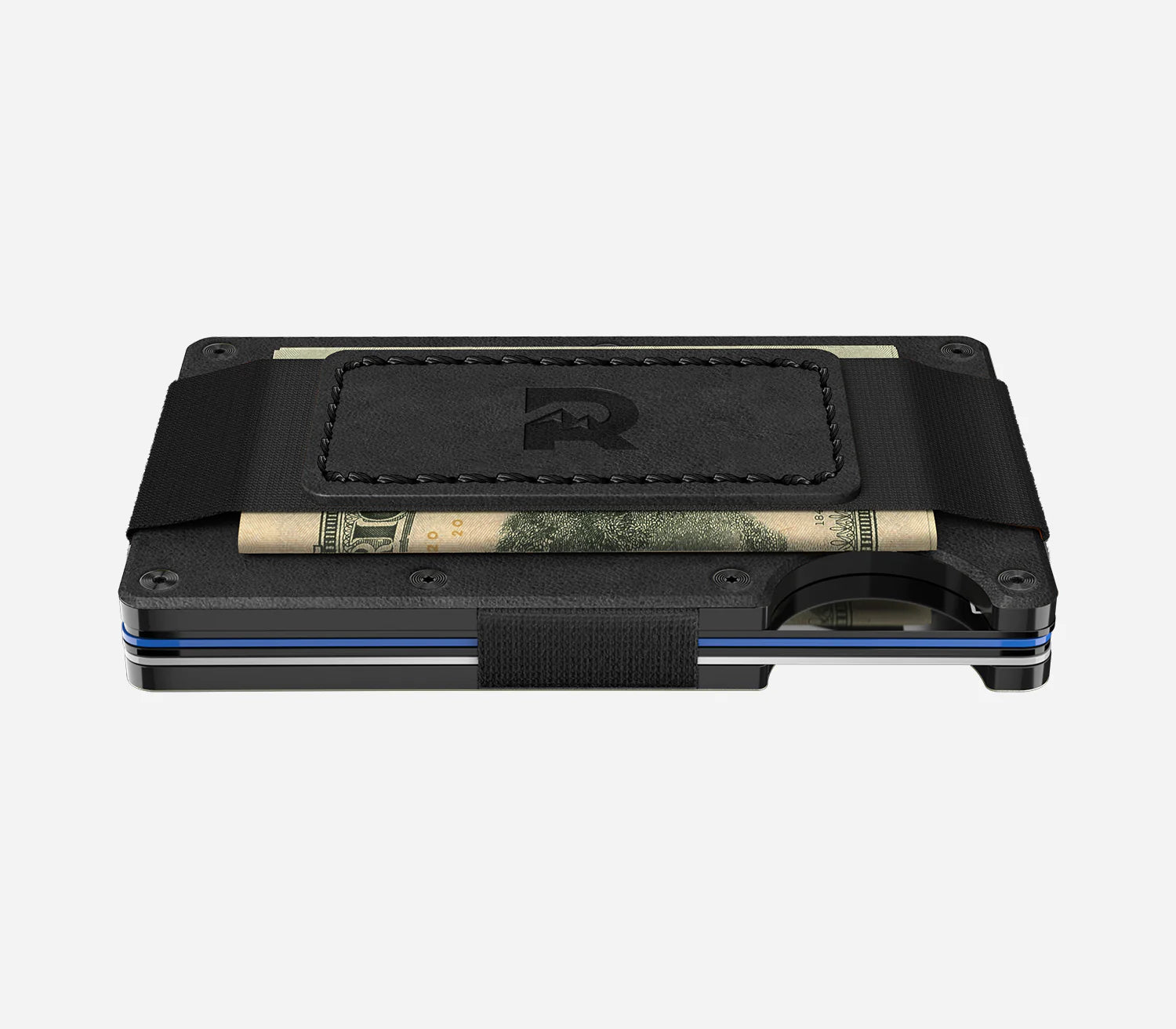 Ridge RFID Wallet - Midnight Black Leather