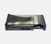 Ridge RFID Wallet - Gunmetal Aluminum - Clip