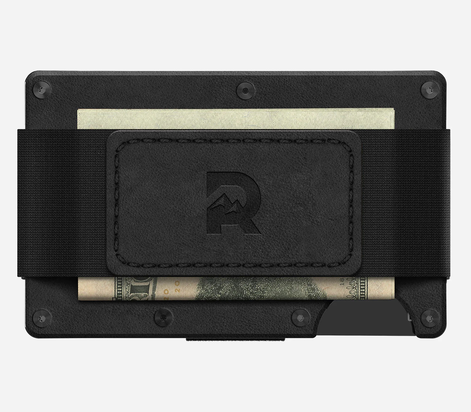 Ridge RFID Wallet - Midnight Black Leather