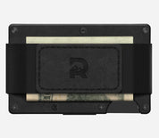 Ridge RFID Wallet - Midnight Black Leather