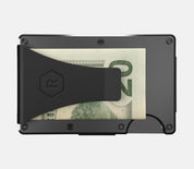 Ridge RFID Wallet - Gunmetal Aluminum - Clip