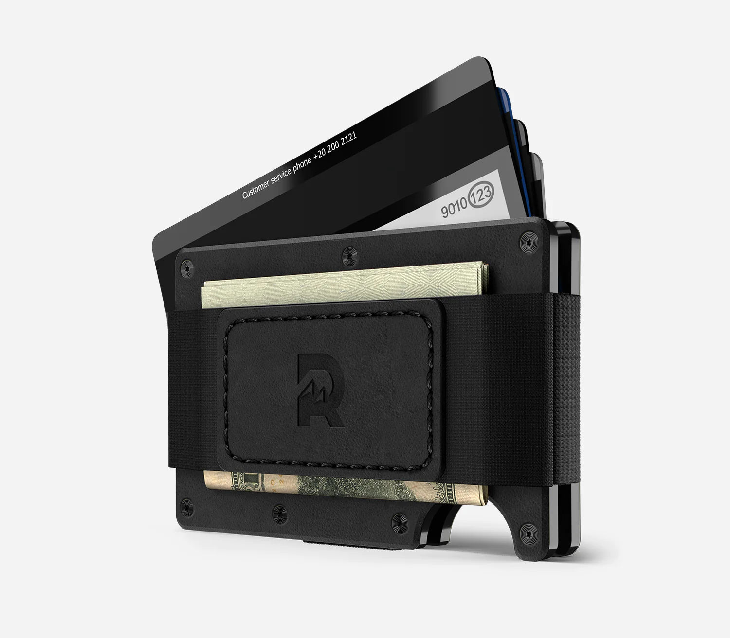 Ridge RFID Wallet - Midnight Black Leather