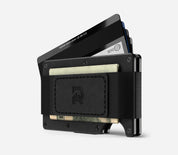 Ridge RFID Wallet - Midnight Black Leather