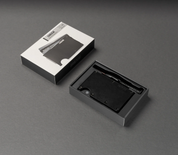 Ridge RFID Wallet - Midnight Black Leather