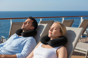 Wolf Essentials Fiber Filled Travel Neck Pillow - Navy