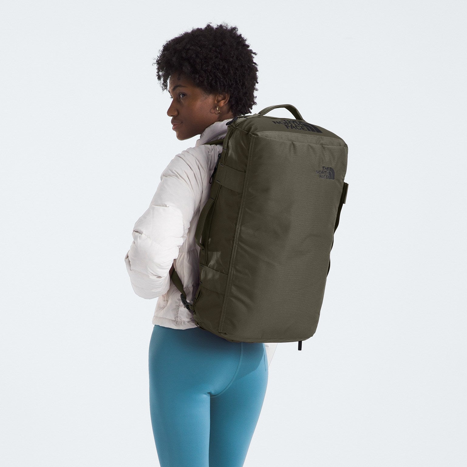 The North Face Base Camp Voyager Duffel 42L - New Taupe Green/TNF Black-NPF