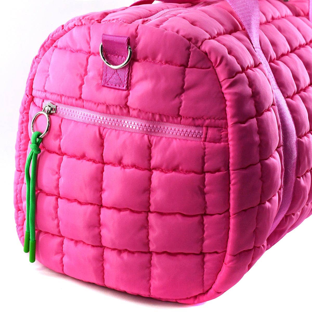 Mimi Quilted Puffer Weekender/Duffel Bag: Navy