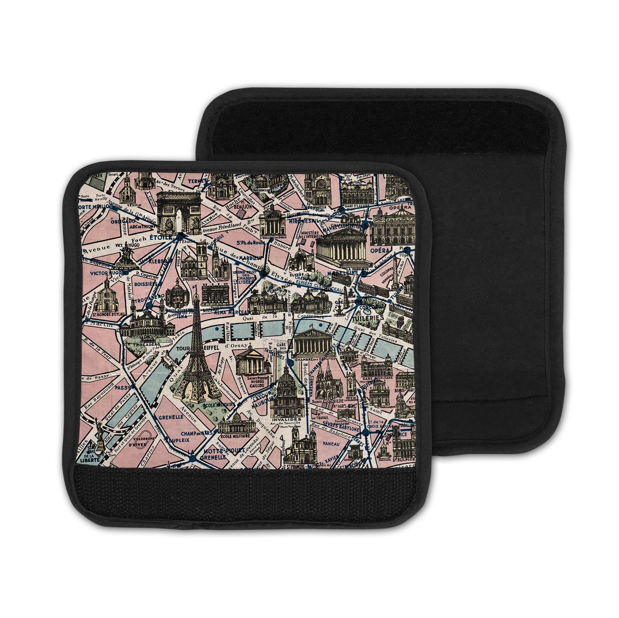 Daisy Mae Paris France Map Suitcase Spotter Luggage Handle Wrap