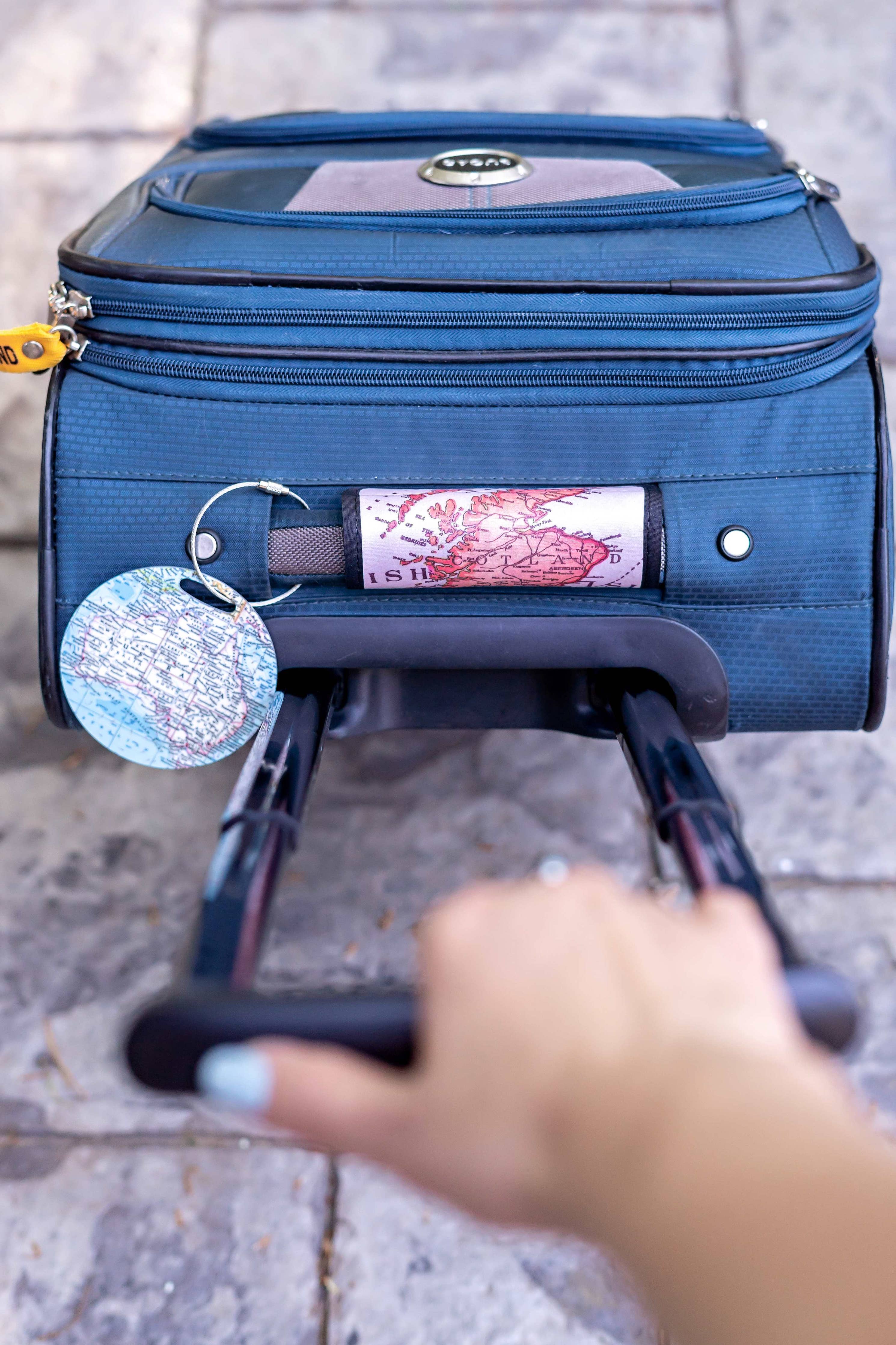 Daisy Mae Hawaii Big Island Map Suitcase Spotter Luggage Handle Wrap